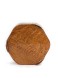 شکلات خوری خاتم کاری / شش گوش / لب گرد / دسته برنجی / پایه چوبی / داخل چوب راش / طیف رنگ کرم / اثر گروه هنری رستا / قطر 20 سانتی متر
