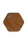 شکلات خوری خاتم کاری / شش گوش / لب گرد / دسته برنجی / پایه چوبی / داخل چوب راش / طیف رنگ کرم / اثر گروه هنری رستا / قطر 18 سانتی متر