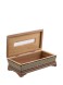 جعبه دستمال کاغذی خاتم کاری / لب گرد / درب دار / داخل چوب راش / پشت چوب راش / پایه چوبی / اثر گروه هنری رستا