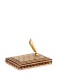 جاقلمی خاتم کاری / رو میزی / مدل تکی / چهارگوش / کف مخمل جیر / یک عدد جا خودکاری / جنس قیف فلز برنج / اثر گروه هنری رستا
