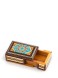 جعبه سکه خاتم کاری / لب تیز / با طرح تذهیب / داخل چوب راش / اثر گروه هنری رستا