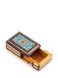 جعبه سکه خاتم کاری / لب تیز / با طرح تذهیب / داخل چوب راش / اثر گروه هنری رستا
