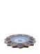 قاب ساعت خاتم کاری / مدل خورشیدی / حاشیه های قاب نقاشی گل و مرغ برجسته / صفحه ساعت میناکاری شده / اثر گروه هنری رستا