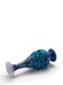گلدان میناکاری مسی / شبکه بری شده / نقاشی پرداز / مدل صراحی / اثر گروه هنری رستا / ارتفاع 20 سانتی متر