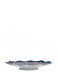 بشقاب میناکاری / بدنه مسی / لبه دالبری / قلمزنی شده / طرح ختایی / اثر گروه هنری رستا / قطر 25 سانتی متر