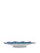 بشقاب میناکاری / بدنه مسی / لبه دالبری / قلمزنی شده / طرح ختایی / اثر گروه هنری رستا / قطر 25 سانتی متر