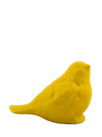 مجسمه سرامیکی / طرح پرنده زرد / اثر گروه هنری رستا