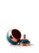 قندان فیروزه کوب / درب دار / اثر گروه هنری رستا / ارتفاع 11 سانتی متر