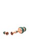 تنگ فیروزه کوب / درب دار / بدنه مسی/ مدل کروواتی / اثر گروه هنری رستا / ارتفاع 48 سانتی متر