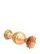 گلدان خاتم کوب / مدل سنبلدان / لبه های شبکه بری شده / اثر گروه هنری رستا / ارتفاع 33 سانتی متر